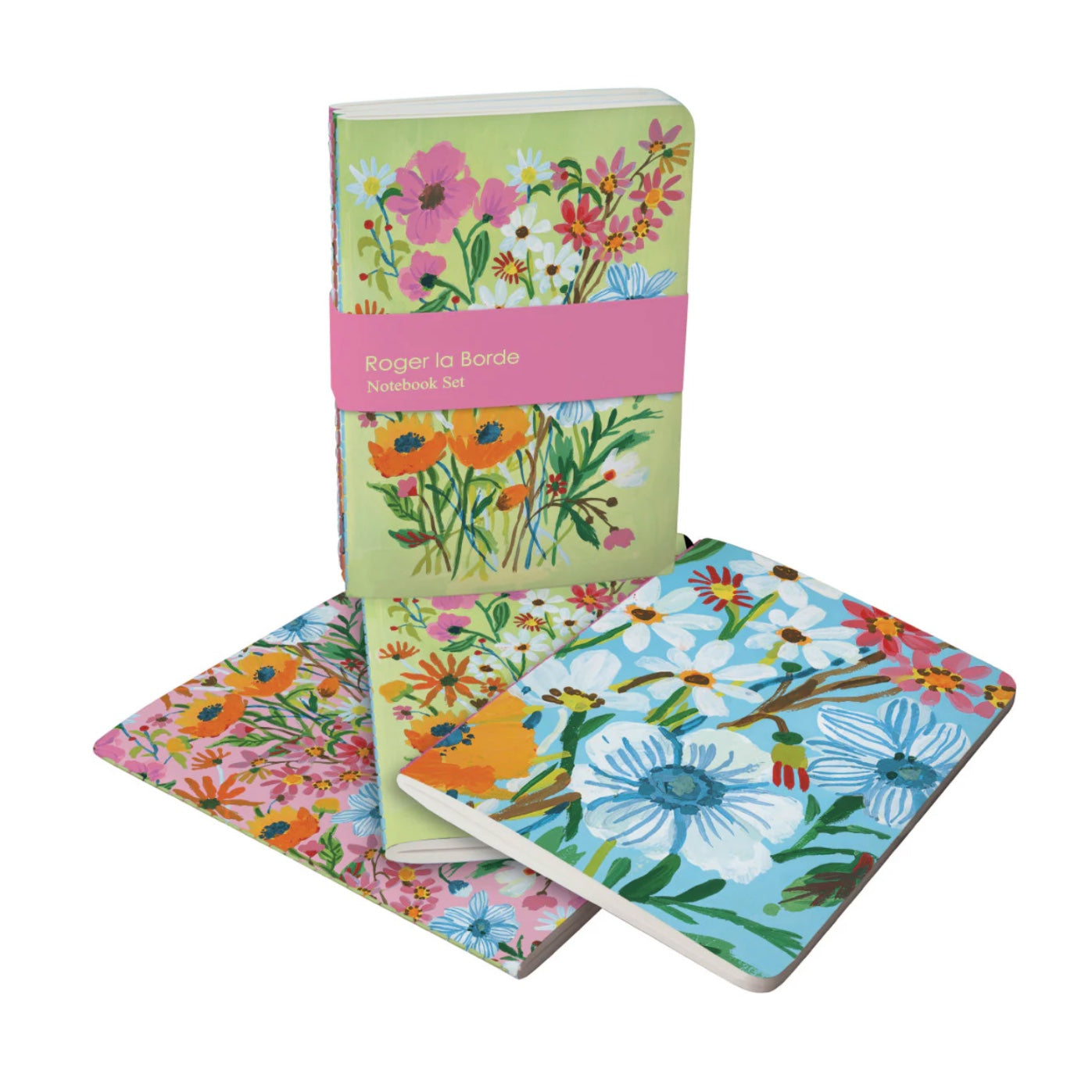 Roger La Borde Flower Fields A6 Excercise Books