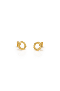 One & Eight Gold Maxi Meadow Studs