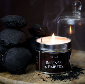 Pintail Incense & Embers Tin Candle