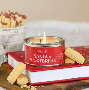 Pintail Santas Shortbread Paint Pot Candle