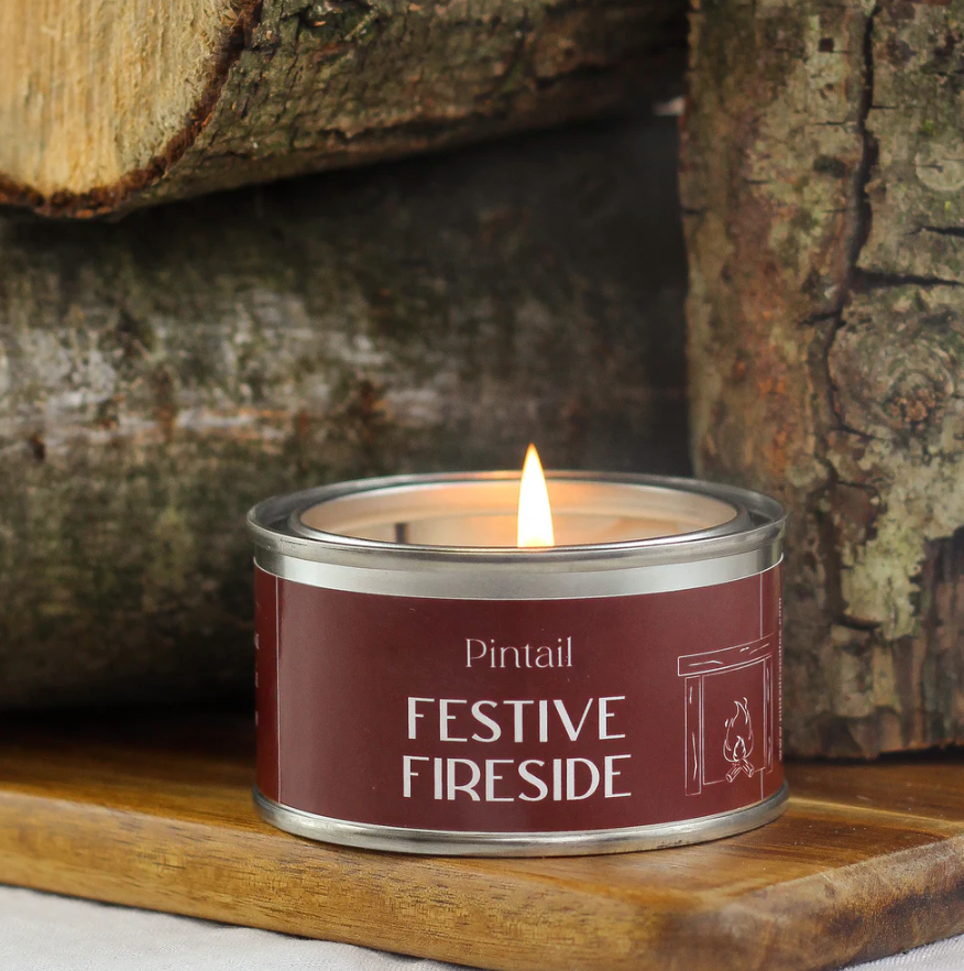 Pintail Festive Fireside Paint Pot Candle