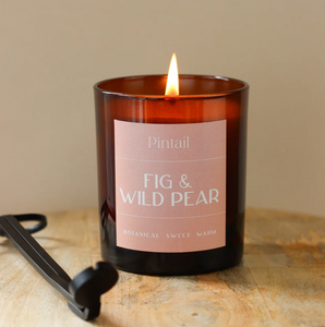 Pintail Fig & Wild Pear Glass Candle