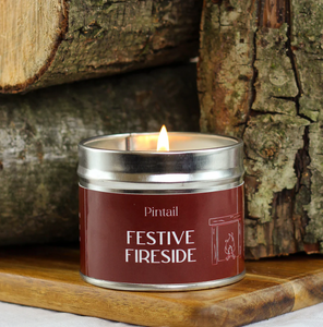 Pintail Festive Fireside Candle Tin