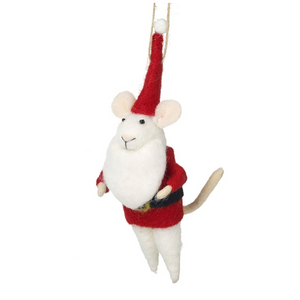 Wool Santa Mouse