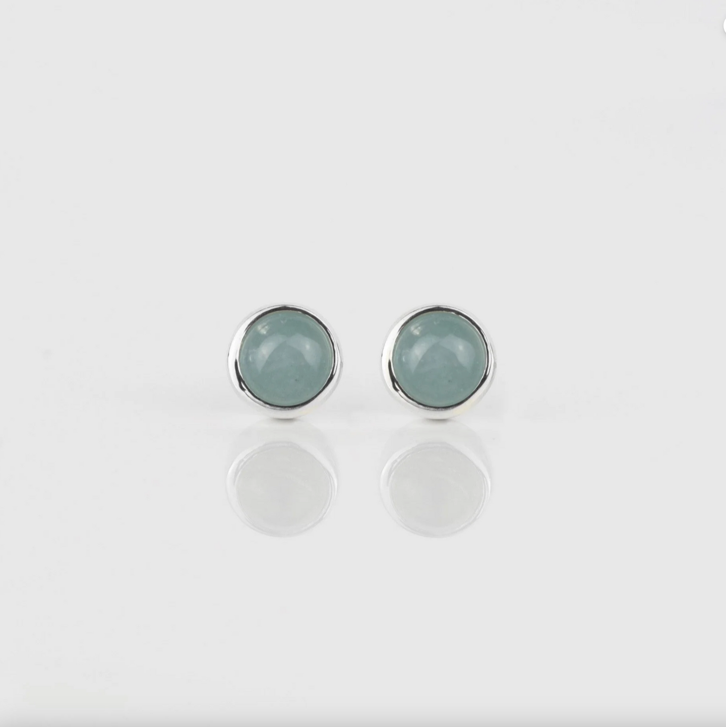 Alison Moore Aquamarine Gemstone Studs - 4mm