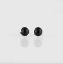 Load image into Gallery viewer, Alison Moore Black Onyx Gemstone Studs
