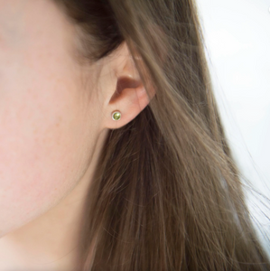 Alison Moore Peridot Gemstone Studs