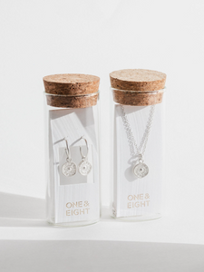 One & Eight Silver Coin Necklace