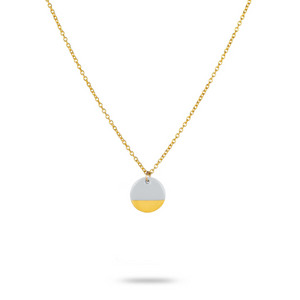 One & Eight Porcelain Dove Gold Necklace