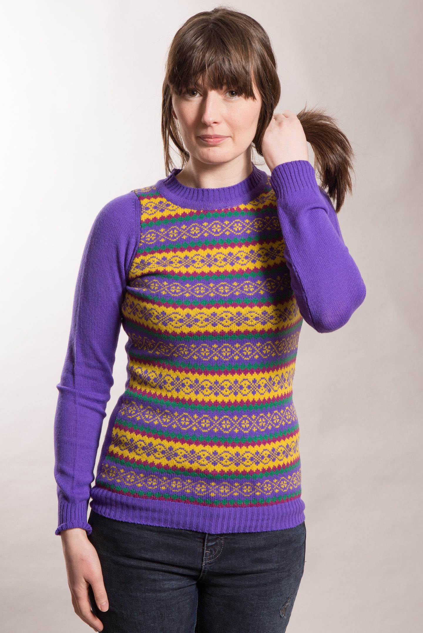 Funky Fair Isle Jumper - Crew Neck